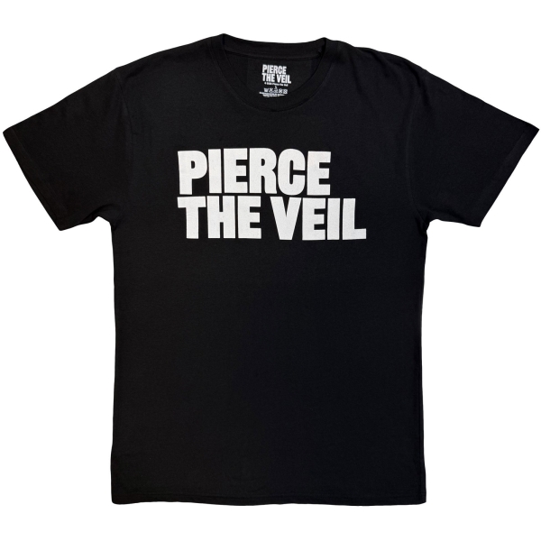 Pierce The Veil - Logo Mono Uni Bl T-Shirt i gruppen MERCHANDISE / T-shirt / Kommende / Metal hos Bengans Skivbutik AB (5680779r)