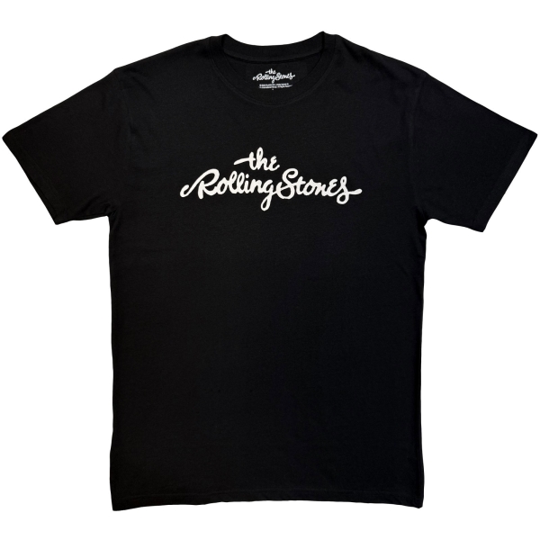 The Rolling Stones - Logo Mono Uni Bl T-Shirt i gruppen MERCHANDISE / T-shirt / Kommende / Pop-Rock hos Bengans Skivbutik AB (5680782r)