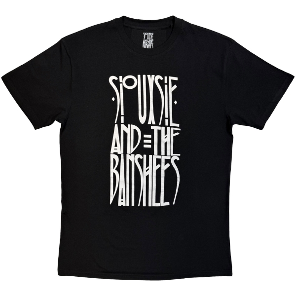 Siouxsie & The Banshees - Logo Mono Uni Bl T-Shirt i gruppen MERCHANDISE / T-shirt / Kommende / Pop-Rock hos Bengans Skivbutik AB (5680784r)