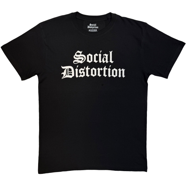Social Distortion - Logo Mono Uni Bl T-Shirt i gruppen MERCHANDISE / T-shirt / Kommende / Pop-Rock hos Bengans Skivbutik AB (5680793r)