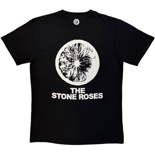 The Stone Roses - Logo & Lemon Mono Uni Bl T-Shirt i gruppen MERCHANDISE / T-shirt / Kommende / Pop-Rock hos Bengans Skivbutik AB (5680795r)