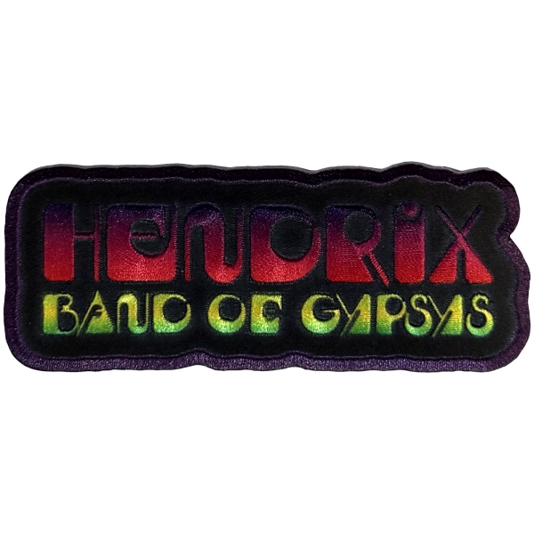 Jimi Hendrix - Band Of Gypsys Woven Patch i gruppen MERCHANDISE / Tøypatch /  /  hos Bengans Skivbutik AB (5680926)