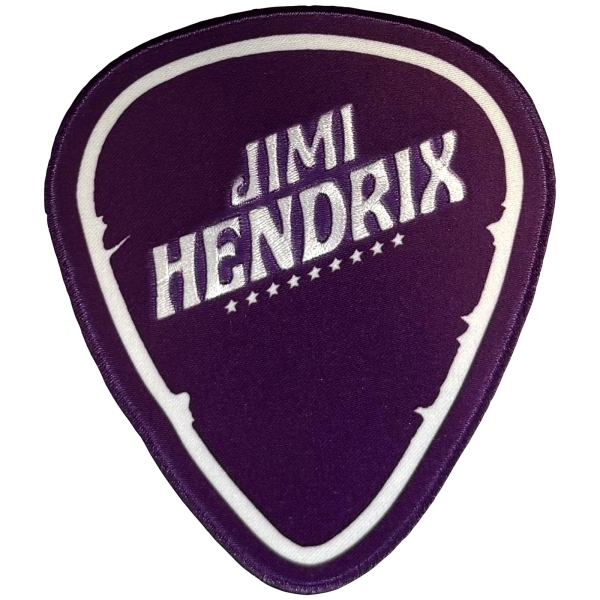Jimi Hendrix - Plectrum Woven Patch i gruppen MERCHANDISE / Tøypatch /  /  hos Bengans Skivbutik AB (5680929)