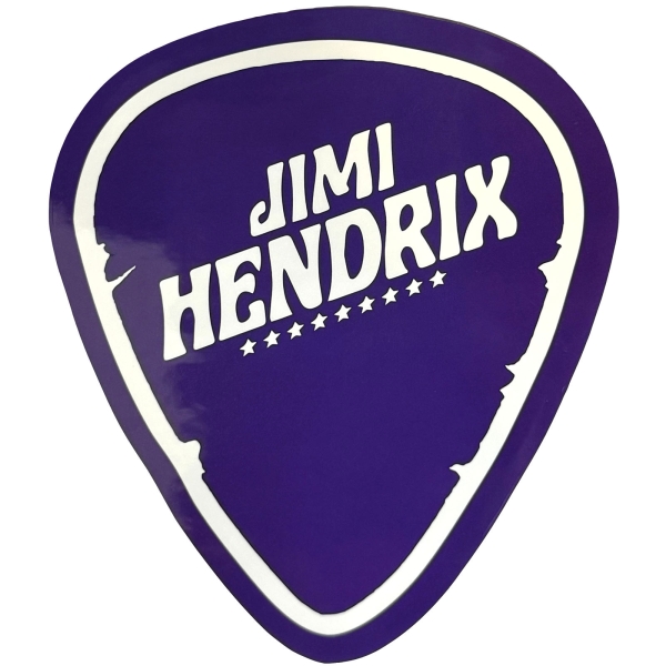 Jimi Hendrix - Plectrum Sticker i gruppen MERCHANDISE / Merch / Kommende / Pop-Rock hos Bengans Skivbutik AB (5680938)