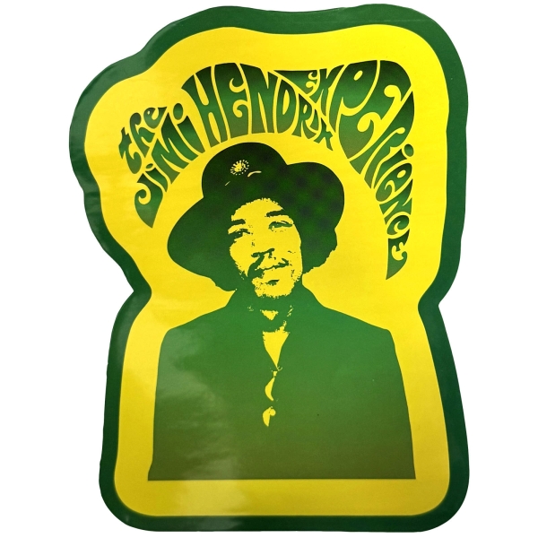 Jimi Hendrix - Jimi & Swirl Logo Sticker i gruppen MERCHANDISE / Merch / Kommende / Pop-Rock hos Bengans Skivbutik AB (5680941)