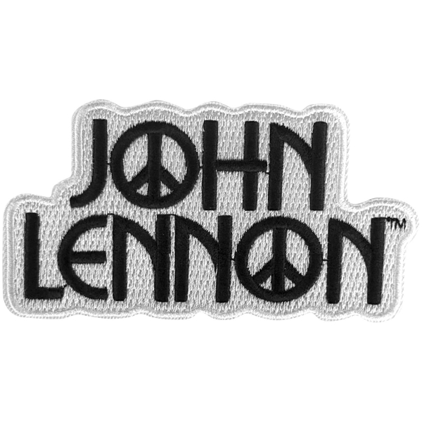 John Lennon - Peace Logo Woven Patch i gruppen MERCHANDISE / Tøypatch / / hos Bengans Skivbutik AB (5680956)
