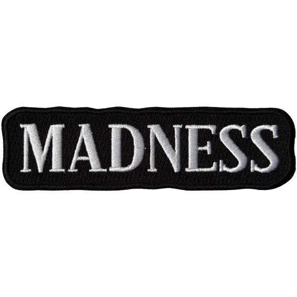 Madness - Text Logo Woven Patch i gruppen MERCHANDISE / Tøypatch /  /  hos Bengans Skivbutik AB (5680988)