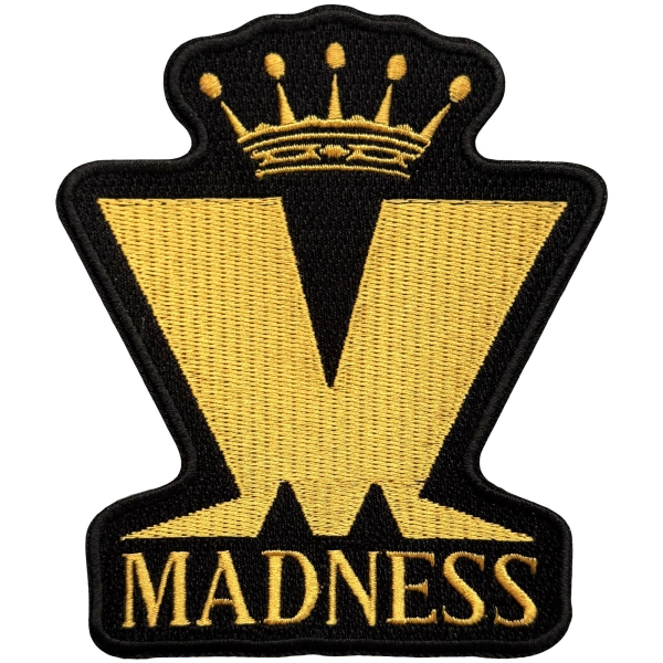 Madness - Crown & M Woven Patch i gruppen MERCHANDISE / Tøypatch /  /  hos Bengans Skivbutik AB (5680989)