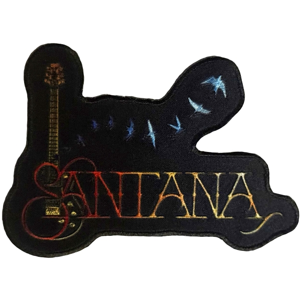 Santana - Guitar & Birds Printed Patch i gruppen MERCHANDISE / Tøypatch / / hos Bengans Skivbutik AB (5681098)
