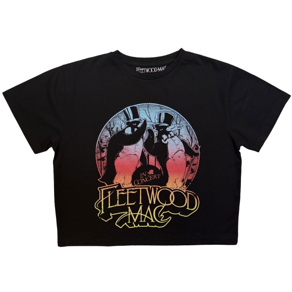 Fleetwood Mac - Gradient Penguins Lady Bl Crop Top i gruppen MERCHANDISE / T-shirt / Kommende / Pop-Rock hos Bengans Skivbutik AB (5681156r)