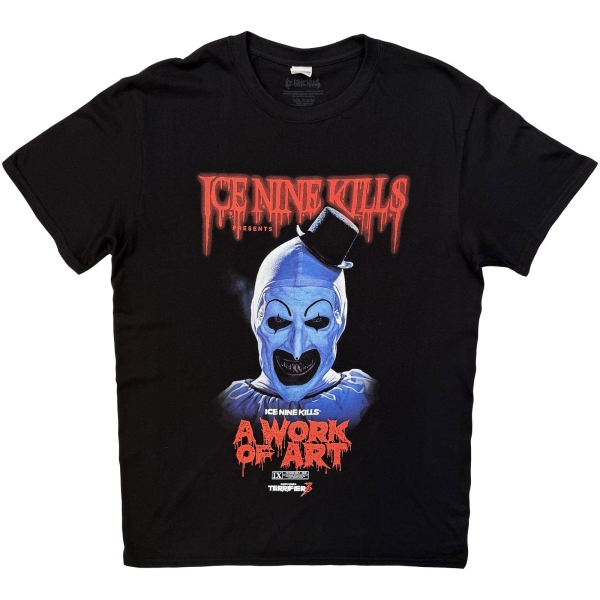 Ice Nine Kills - A Work Of Art Clown Uni Bl T-Shirt i gruppen MERCHANDISE / T-shirt / Kommende / Metal hos Bengans Skivbutik AB (5681163r)