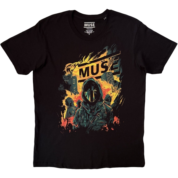 Muse - Burning Uni Bl T-Shirt i gruppen MERCHANDISE / T-shirt / Kommende / Pop-Rock hos Bengans Skivbutik AB (5681173r)