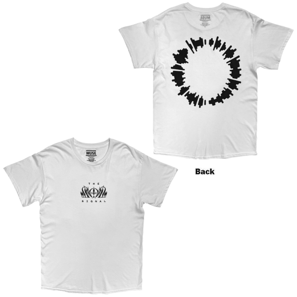 Muse - The Wow Signal Uni Wht T-Shirt i gruppen MERCHANDISE / T-shirt / Kommende / Pop-Rock hos Bengans Skivbutik AB (5681176r)