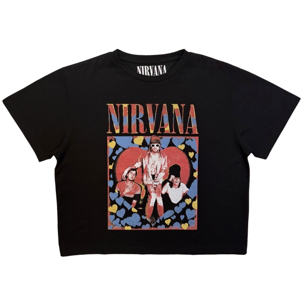 Nirvana - Heart Lady Bl Crop Top i gruppen MERCHANDISE / T-shirt / Kommende / Pop-Rock hos Bengans Skivbutik AB (5681179r)