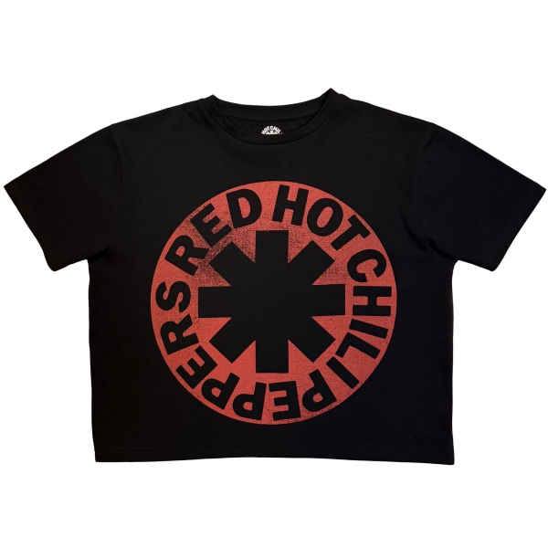 Red Hot Chili Peppers - Asterisk Circle Lady Bl Crop Top i gruppen MERCHANDISE / T-shirt / Kommende / Pop-Rock hos Bengans Skivbutik AB (5681186r)