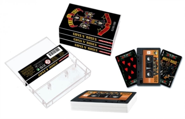 Guns N Roses - Playing Cards Cassette (6.5 Cm X 1. i gruppen MERCHANDISE / T-shirt / Kommende / Metal hos Bengans Skivbutik AB (5681272)