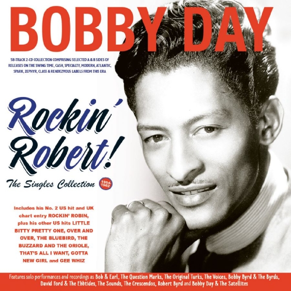 Bobby Day - Rockin' Robert!! The Singles Collec i gruppen VI TIPSER / Hjem - CD Nyheter & Kommende hos Bengans Skivbutik AB (5681769)