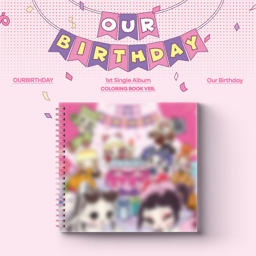 Ourbirthday - Our Birthday (Coloring Book Ver.) i gruppen CD / Kommende / K-Pop hos Bengans Skivbutik AB (5682164)