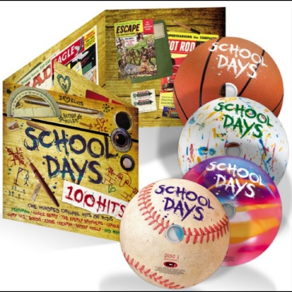 Various Artists - School Days.. 100 Hits i gruppen VI TIPSER / Hjem - CD Nyheter & Kommende hos Bengans Skivbutik AB (5682326)