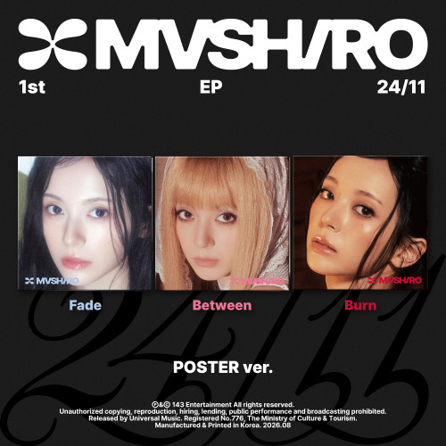 Mashiro - 24/11 (Poster Burn Ver.) i gruppen MERCHANDISE / Merch+Code / Kommende / K-Pop hos Bengans Skivbutik AB (5682658)