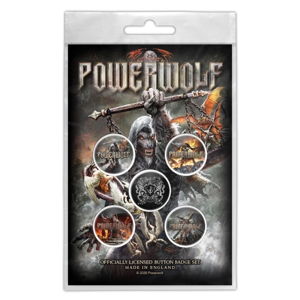 Powerwolf - Call Of The Wild Button Badge Pack i gruppen MERCHANDISE / Pin-Button Badge /  /  hos Bengans Skivbutik AB (5683337)