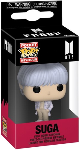Bts - Funko Pop! Keychain: Bts - Suga i gruppen MERCHANDISE / Merch / K-Pop hos Bengans Skivbutik AB (5683385)