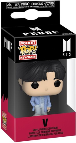 Bts - Funko Pop! Keychain: Bts S4 - V i gruppen MERCHANDISE / Merch / K-Pop hos Bengans Skivbutik AB (5683386)