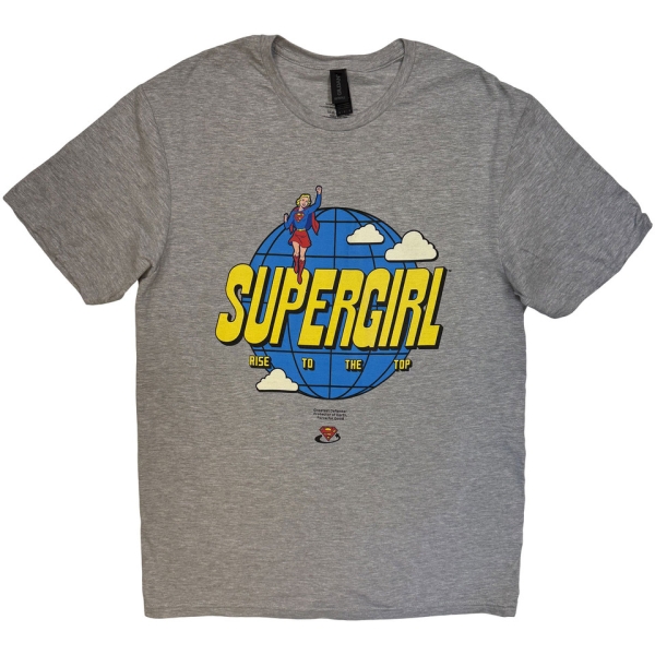 Supergirl The Movie - Rise To The Top Uni Grey T-Shirt i gruppen MERCHANDISE / T-shirt / Soundtrack hos Bengans Skivbutik AB (5683531r)