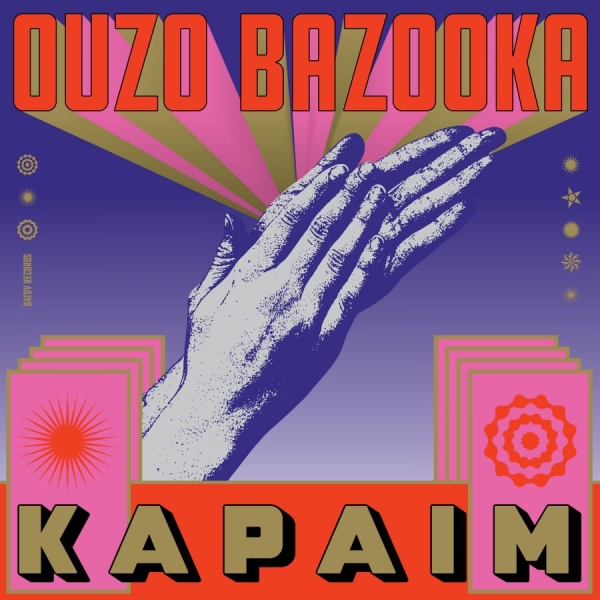 Ouzo Bazooka - Kapaim (Red & White Splatter) i gruppen VINYL / Kommende / Pop-Rock hos Bengans Skivbutik AB (5683695)