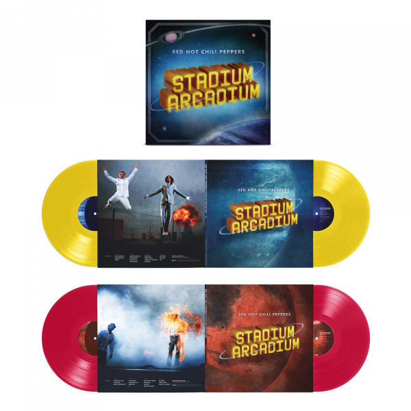 Red Hot Chili Peppers - Stadium Arcadium (Canary Yellow & Apple Red 4Lp) i gruppen VINYL / Kommende / Pop-Rock hos Bengans Skivbutik AB (5684489)