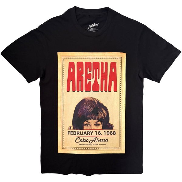 Aretha Franklin - Cobo Hall Uni Bl T-Shirt i gruppen MERCH / Klær / T-skjorter hos Bengans Skivbutik AB (5685397r)