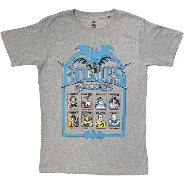 Batman - Rogues Gallery Uni Grey T-Shirt i gruppen MERCH / Klær / T-skjorter hos Bengans Skivbutik AB (5685403r)