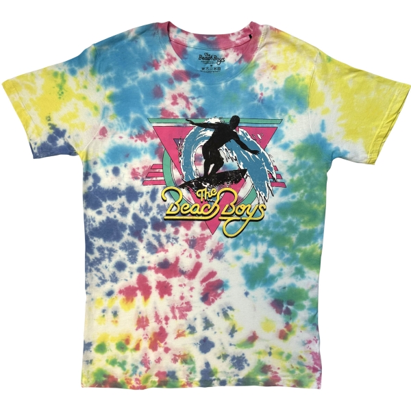 Beach Boys - Surfin Uni Wht Dipdye T-Shirt i gruppen MERCH / Klær / T-skjorter hos Bengans Skivbutik AB (5685407r)