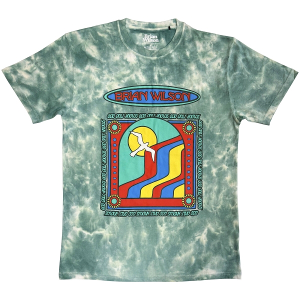 Brian Wilson - God Only Knows Uni Green Dipdye T-Shirt i gruppen MERCH / Klær / T-skjorter hos Bengans Skivbutik AB (5685418r)