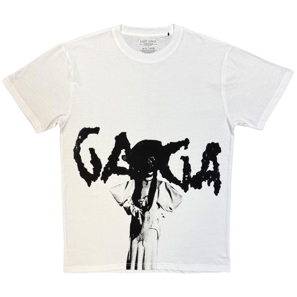 Lady Gaga - Mayhem Graphic Aop Uni Wht T-Shirt i gruppen MERCH / Klær / T-skjorter hos Bengans Skivbutik AB (5685437r)