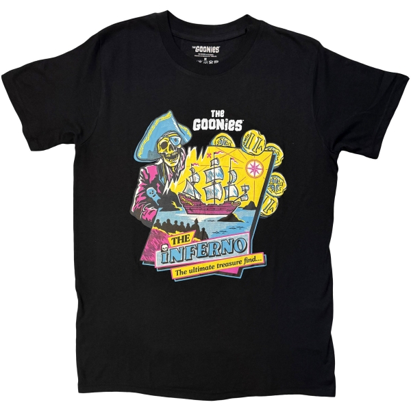 The Goonies - Inferno Uni Bl T-Shirt i gruppen MERCH / Klær / T-skjorter hos Bengans Skivbutik AB (5685441r)