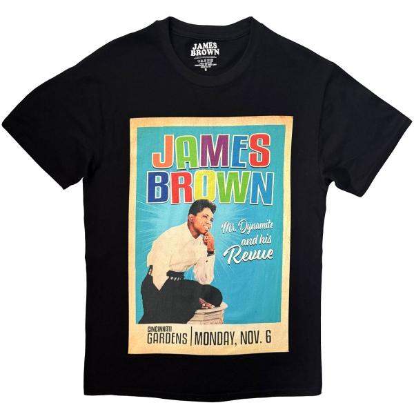 James Brown - Mr Dynamite Uni Bl T-Shirt i gruppen MERCH / Klær / T-skjorter hos Bengans Skivbutik AB (5685446r)