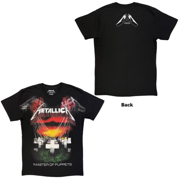 Metallica - Master Of Puppets Jumbo Uni Bl T-Shirt i gruppen MERCH / Klær / T-skjorter hos Bengans Skivbutik AB (5685453r)