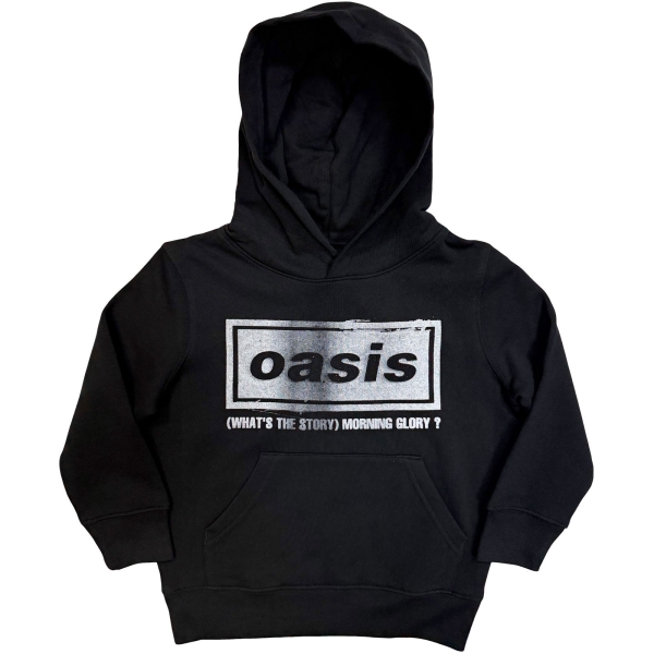 Oasis - What's The Story Distress Logo Boys Bl Hoodie i gruppen MERCH / Klær / Barneklær hos Bengans Skivbutik AB (5685466r)