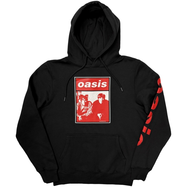 Oasis - Wonderwall Two Colour Photo Uni Bl Hoodie i gruppen MERCH / Klær / Hettegensere hos Bengans Skivbutik AB (5685470r)