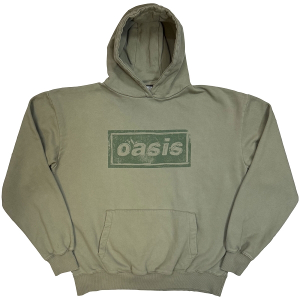 Oasis - Lino Logo Uni Green Hoodie i gruppen MERCH / Klær / Hettegensere hos Bengans Skivbutik AB (5685471r)