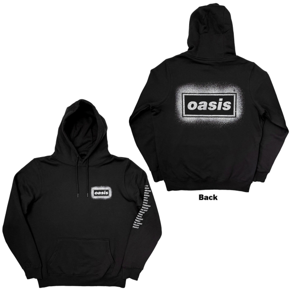 Oasis - Spray Live '25 World Tour Uni Bl Hoodie i gruppen MERCH / Klær / Hettegensere hos Bengans Skivbutik AB (5685476r)