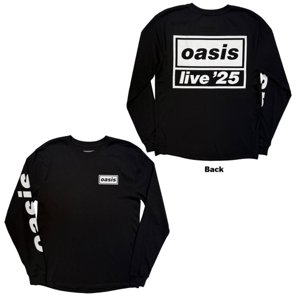 Oasis - Live '25 Lockup Uni Bl Longsleeve i gruppen MERCH / Klær / Langermede gensere & drakter hos Bengans Skivbutik AB (5685478r)