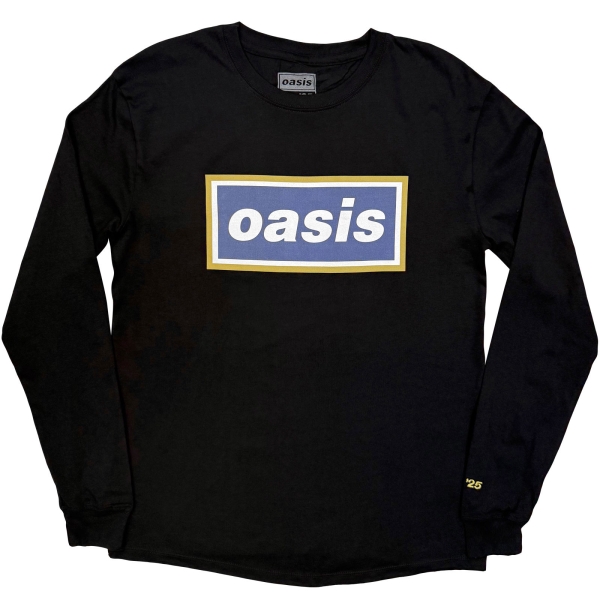Oasis - Navy Gold Logo Uni Bl Longsleeve i gruppen MERCH / Klær / Langermede gensere & drakter hos Bengans Skivbutik AB (5685479r)