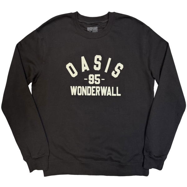 Oasis - Wonderwall Varsity Uni Char Sweatshirt i gruppen MERCH / Klær / Collegegensere hos Bengans Skivbutik AB (5685484r)