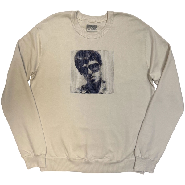 Oasis - Noel Embroidered Portrait Uni Cream Sweatshirt i gruppen MERCH / Klær / Collegegensere hos Bengans Skivbutik AB (5685486r)