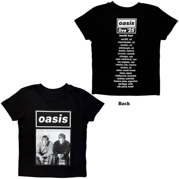 Oasis - Wonderwall Live '25 World Boys Bl T-Shirt i gruppen MERCH / Klær / Barneklær hos Bengans Skivbutik AB (5685493r)