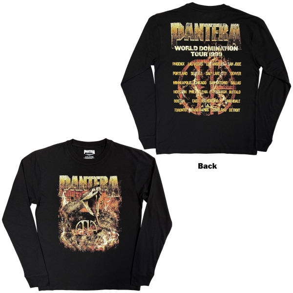 Pantera - World Domination Tour Uni Bl Longsleeve i gruppen MERCH / Klær / Langermede gensere & drakter hos Bengans Skivbutik AB (5685503r)