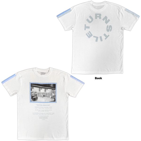 Turnstile - Never Enough Studio Uni Wht T-Shirt i gruppen MERCH / Klær / T-skjorter hos Bengans Skivbutik AB (5685534r)