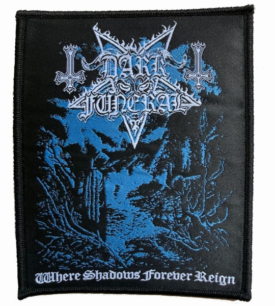 Dark Funeral - Patch Where Shadows Forever Reign i gruppen MERCHANDISE / Accessoarer / Kommende / Metal hos Bengans Skivbutik AB (5686282)